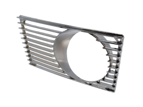 Grille for additional headlight, Chrome. Porsche 914 - 91455923510, 91455923610 - 1684550870, 1684550880