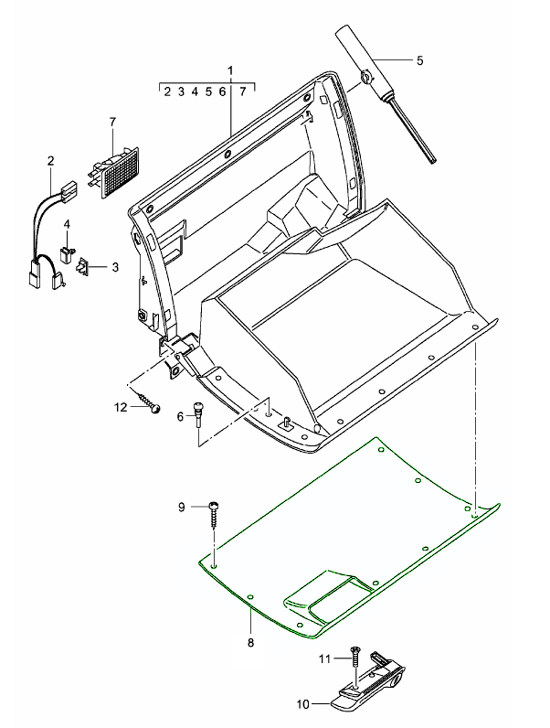 Buy Porsche 996 (911) (19972005) Glove Box Design 911