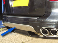Facelift Rear Bumper Lower Trim Porsche 957 Cayenne