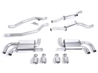 Milltek Sports Exhaust System Resonated (Louder). Porsche 958 Cayenne Turbo 4.8L V8 2010-14 - 95811191020, 95811191021, 95811191022, 95811191023 - SSXPO111
