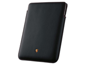 Porsche Case for iPad 2 and iPad 3, Black with Red stitching