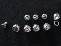 Aluminium switch pull buttons (Set of 5)  Porsche 911 1974-89 - 91161820020, 131