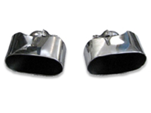 Tail pipe set Porsche 997.1 Carrera S - 04110511027, 04100511047
