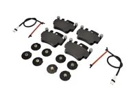 REAR Brake pads, sensors, shims kit Porsche 996 Turbo / 996 C4S Textar - 99635208602, 99635208600, 99661236501, 99635294903