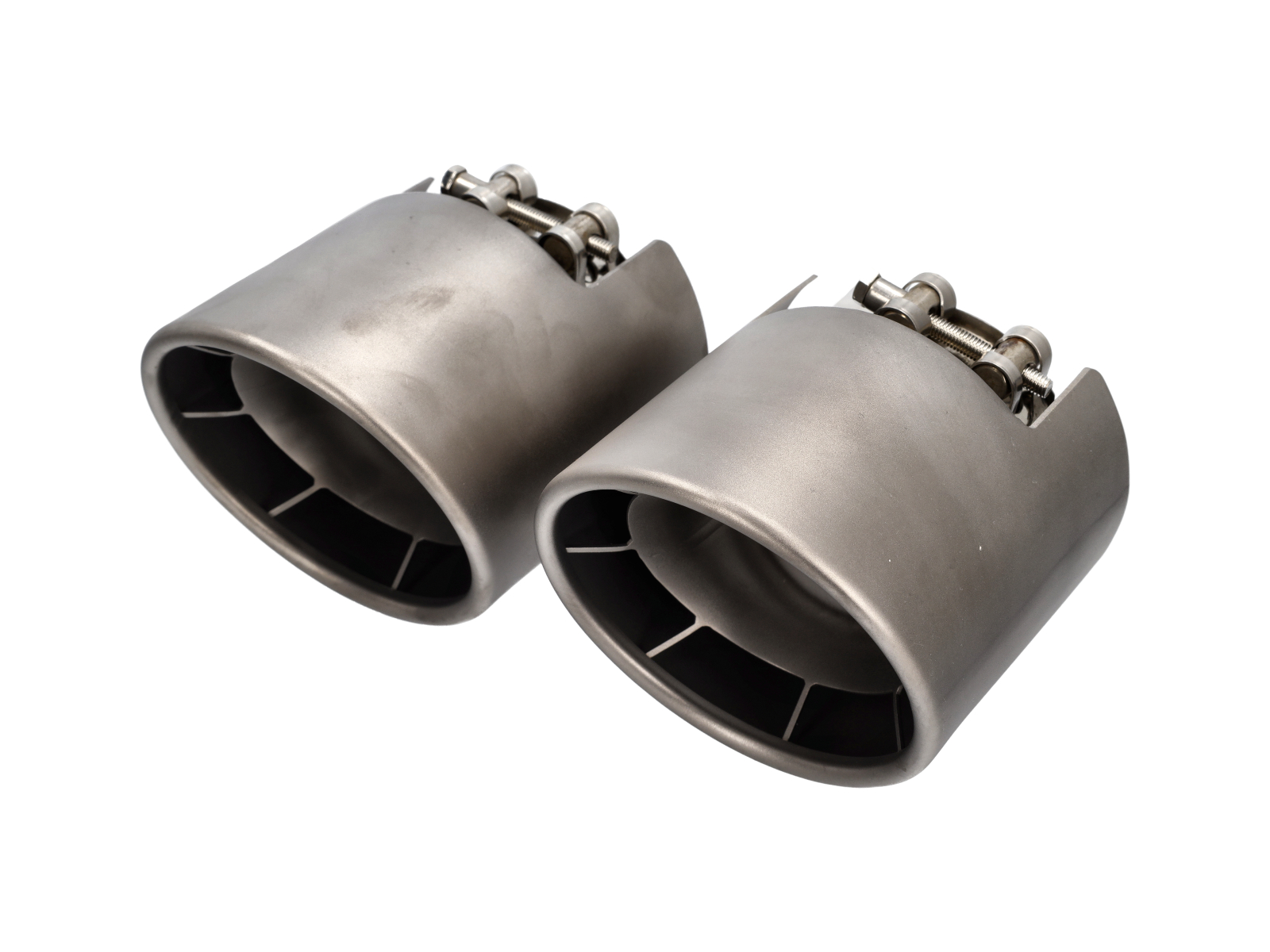 GT4 RS-Style Titanium Tailpipes - Set of 2 - for Porsche 718