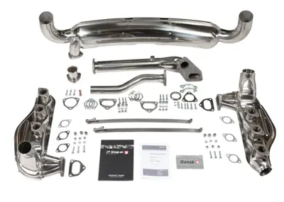 Exhaust kit for Porsche 911 2.7-3.0L Rear box 1IN - 2OUT, Outer diameter 84mm. - 1620000910, 92.287SD, 1623103500, 1620400400, 1620401000, 1620200600, 1620604400, 1621701910, 1621701510, 1621401970, 1621101200, 1625000300, 1625001100, 91.101S, 92.102S, 92.103S, 92.300S, 92.502SD, PCG91121100, 91.101KIT, 93011115900, 91111119101, 90007428202, 90091009702