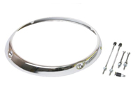 Headlamp ring chrome. Porsche 911/912/930 68-86 - 90163110204, 91163110204 - URO-007755