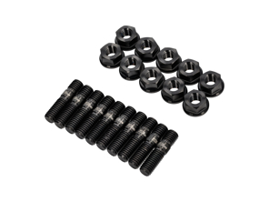 Titanium stud and nut kit, OPF to silencer. Porsche 718 GT4 / Spyder / GTS - PAF007637 - 9M718TISTUD