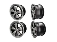 19' Style 548 Fuchs RSR Style Alloy Wheels 8.5J ET50 and 11.0J ET67 - Matt Silver - For Porsche Car - 548S01985050, 548S01911067