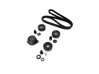 Full Pulley & Belt Kit - Tensioner, Idlers & Drive Belt - for Porsche 986 Boxster (With Air Conditioning) 1997-2004 - 99610226050, 99710226000, 99610211852, 99610211855, 99610211856, 99610211853, 99610212550, 99610212551, 99610212552, 99610212553, 99610211954, 99610211957, 99610211958, 99610212750, 99610212752, 99610212754, 99610212751, 99610211753, 99610211756, 99610211757, 99907203909, 99907204109, 99907205901, 99610236550, 99610215164, 99610215166, 99610215168