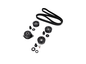 Full Pulley & Belt Kit - Tensioner, Idlers & Drive Belt - for Porsche 986 Boxster (With Air Conditioning) 1997-2004 - 99610226050, 99710226000, 99610211852, 99610211855, 99610211856, 99610211853, 99610212550, 99610212551, 99610212552, 99610212553, 99610211954, 99610211957, 99610211958, 99610212750, 99610212752, 99610212754, 99610212751, 99610211753, 99610211756, 99610211757, 99907203909, 99907204109, 99907205901, 99610236550, 99610215164, 99610215166, 99610215168