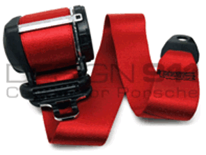 Seat Belts Front Cabrio in RED. Porsche 996 - 99680398103N13, 99680398207N13