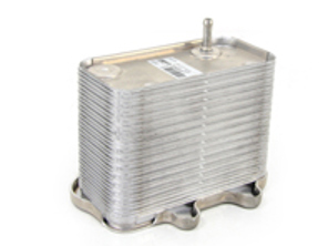 Radiator Oil cooler on engine. Porsche 997 3.8L - 99710702500, 997 107 025 00, 8MO376729621, 99710702502