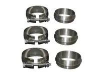 Exhaust O-Rings and clamps SET OF 6 for Exhaust system Porsche 964 - 96411124701, 96411124702, 96411124703, 96411133600, PCG11133600