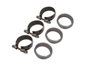 Exhaust O-Rings and clamps SET OF 6 for Exhaust system Porsche 964 - 96411124701, 96411124702, 96411124703, 96411133600, PCG11133600