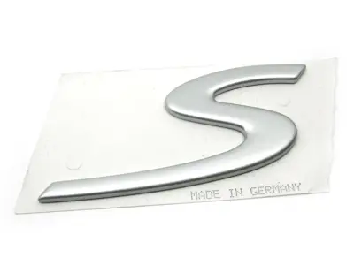 S - Badge for Porsche 987C Cayman S - 98755924500, 987.559.245.00