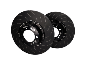 EBC Racing Two-piece floating Front SLOTTED Brake Discs for Porsche - 38007063, 38007064, 99135140581, 99135140681, 99135140682 - SG2F016