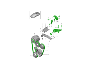Full Pulley & Belt Kit - Tensioner, Brackets, Pulleys, Drive Belt & Mounting Bolts - for Porsche 991-2 Carrera S With PDCC 2017-2019 - 9A210221100, 0PB903308, 94810283900, 94810226100, 0PB903317, 99907324602, PAF008362, 99907341101, 9A700803500, 99907341201, PAF008361, 9A210222100, 0PB903137B, 9A110203001, 0PB145172, 9A110221200, 9A210201600, 0PB145201, 99907357901, PAF008343, 90038504801, PAF008128, 90038509101, PAF008152, 03G145291