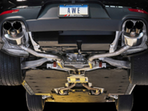 AWE Track edition exhaust system with Black tips for 970 Panamera 2/4 (2011-2013) - 3020-43030, 3020