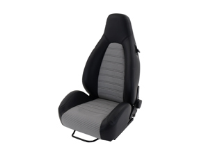 Track Bucket Sports Seat - 911 RECLINE, PVC Leather with Houndstooth Centres - 9997809100, 9997809110 - JT-B51-HT