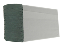 1 Ply Green M-fold paper hand towels - Pack of 3000 - HMG130