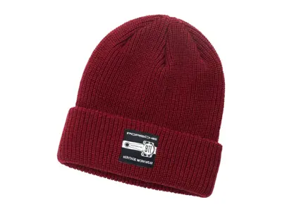 Porsche Essential Beanie, Bordeaux Red. - WAP6700020PESS