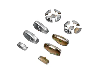 Seat button replacements in galvano silver 14-way - 99161371301DMN, 7PP959748PDMN