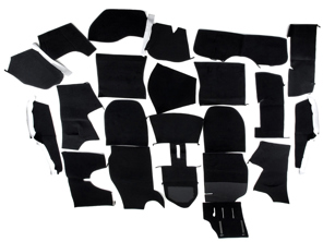 Complete interior carpet set for Porsche 911 74-84 Coupe LHD