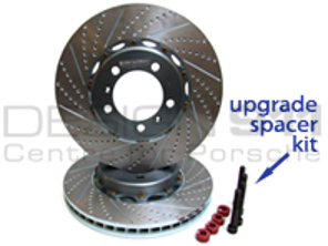 Brake Disc / Rotor Drilled & Slotted 2-pc REAR 996 / 997.1