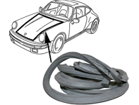 Bonnet / hood, front trunk rubber seal. Porsche 911 1974-89 - 91151192302, 91151192302, 91151193201, 1685500300 - URO-009913
