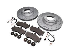 FRONT Brake Pads and Brake Disc Package. Porsche 996 GT3 2003>> Zimmermann - 9975140990, 99735141090, 99635194800, 99761267700, 99635208602