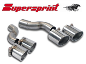 Exhaust Muffler Conneting Pipe Kit with End Pipes. Porsche 991 C2S / C4S 2012>> Supersprint - 247446, 247426