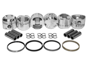 Piston set, JE Forged. Porsche 911 2.0L - 008 911 81P JE, 00891181PJE, 008 911 82P JE, 00891182PJE
