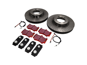 Brake Disc Package Sport EBC Brake Pads Porsche 997 C4S 3.8L - 9963514XX04BRE, 99635141004, 99635140904BRE, 99635140904