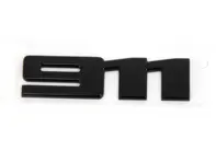 911 rear lid badge, in High-Gloss Black. Porsche 992 Turbo - 992853675H041, 992853675H