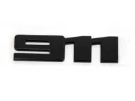 911 rear lid badge, in High-Gloss Black. Porsche 992 Turbo - 992853675H041, 992853675H