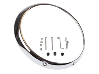 Headlamp outer bezel, Chrome. Porsche 911 1965-86 - 91163193300, 90163110201, 91163112900 - HDL-901-RIM, 1695151700