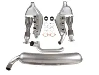Sports exhaust with catalytic converters conversion set 2 in 1 out. Porsche 911 3.2ltr 1984-89 - 93011104300, 93021102901 - 1620802810