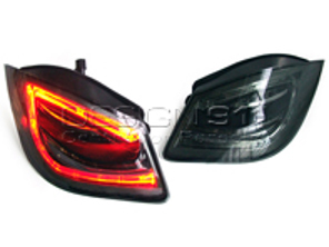 LED Rear Indicators Whole Smoked Lens & Black Central Wedge Base. Porsche 987 MKII / 987C MKII - 98763142703, 98763142803