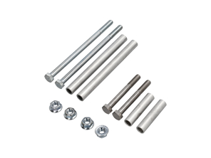 Exhaust silencer brackets mounting kit. (12 Parts ) Porsche 996 / 997 / 997.2 - 99611123000, 90037810501, 90037818301, 99611123100, 90038000501