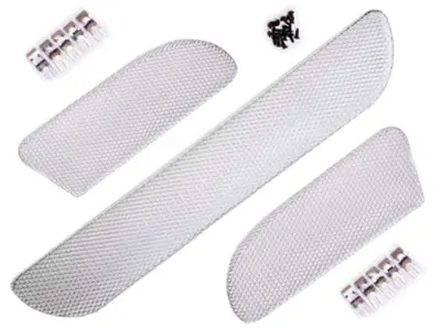 Rennline Front Bumper Wire Mesh Grill Kit. Porsche 996 C4S / 996 Turbo 01-05 - E120.121, E120121
