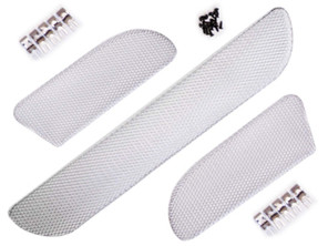 Rennline Front Bumper Wire Mesh Grill Kit. Porsche 996 C4S / 996 Turbo 01-05 - E120.121, E120121