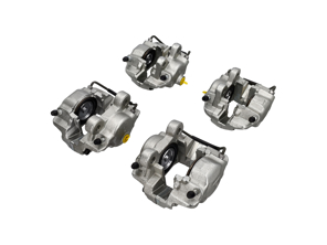 Brake caliper set front & rear. Porsche 356C / 911 / 912 - 90135196611, 90135196511, 90135296611, 90135296511