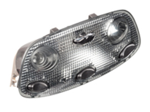 Interior light in matt finish. Porsche 996 2001-05 - 99663205310, 99663205301, PCG63205310