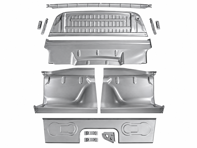 REAR SEAT SECTION KIT PORSCHE 1969-71 901 GEARBOX - 91150195100, 90150177000, 90150177100, 1680250310, 91151203560, 90150308140, 91150195150, 90150208100, 91150100020