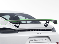 Rear wing spoiler, primed. Porsche 718 Cayman GT4 - 982825491G2X, 982825491