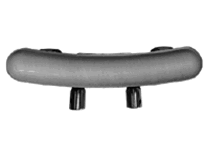 Exhaust muffler / silencer rear box. Porsche 914 1.7L, 1.8L 08/1969-07/1974 - 91.408, 91408, 1620604600, 021251053C, 021251101E, 021251101K - 91.408, 1620604600