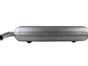 Exhaust muffler / silencer with wrinkled design outlet. Porsche 911 1966-67 - 91111102500, 91111102505, 92.210Cearly, 1620614400 - 1620614400