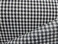 Pepita Porsche Houndstooth classic fabric, Black / White