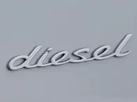 DIESEL - Chrome Wing Badge for Porsche 958 Cayenne MKIII - 958559499100C1, 95855949910, 9585595000100C1, 958559500010
